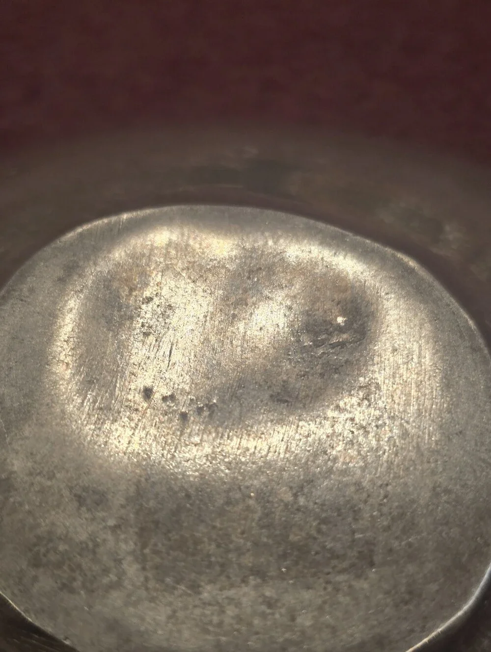 Vintage MCM Style Metal/Pewter Soap Dish